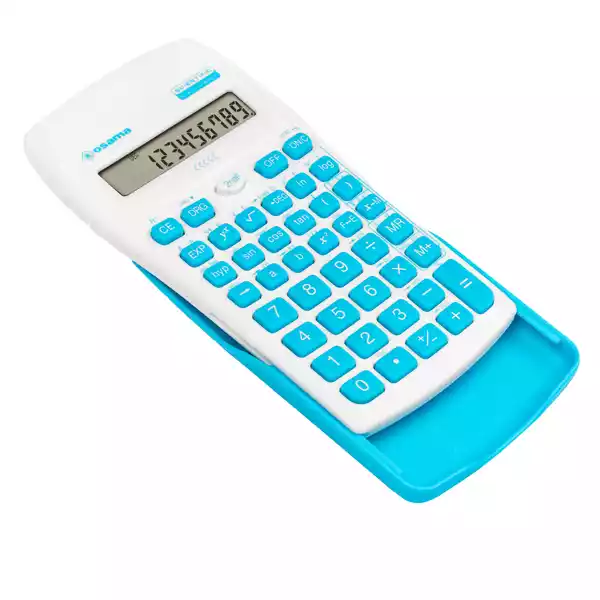 Calcolatrice scientifica OS 134 10 BeColor bianco tasti azzurri Osama