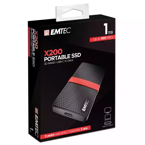 Emtec Hard disk SSD esterno 3.1 1 TB ECSSD1TX200