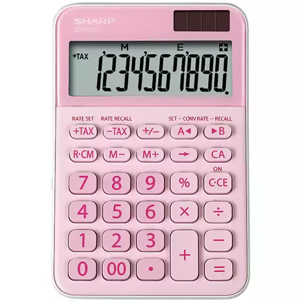 Sharp Calcolatrice da tavolo EL M335 10 cifre rosa ELM335 BPK