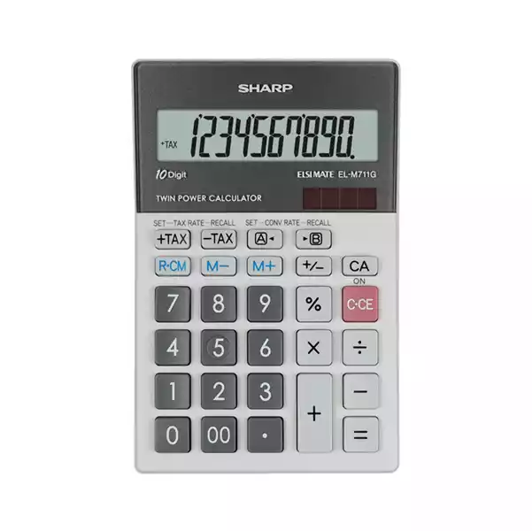 Sharp Calcolatrice da tavolo ELM711ggy 10 cifre SH ELM711GGY