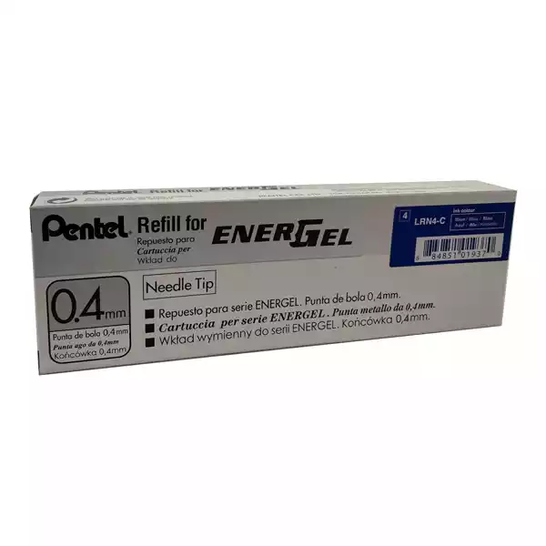 Refill Energel X LRN4 punta 0,4mm blu Pentel