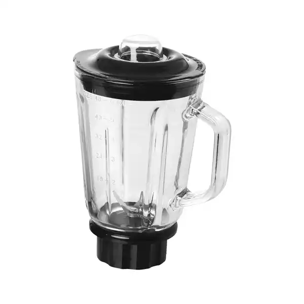 Frullatore Frullo Glass con bicchiere in vetro 600 W nero argento Melchioni