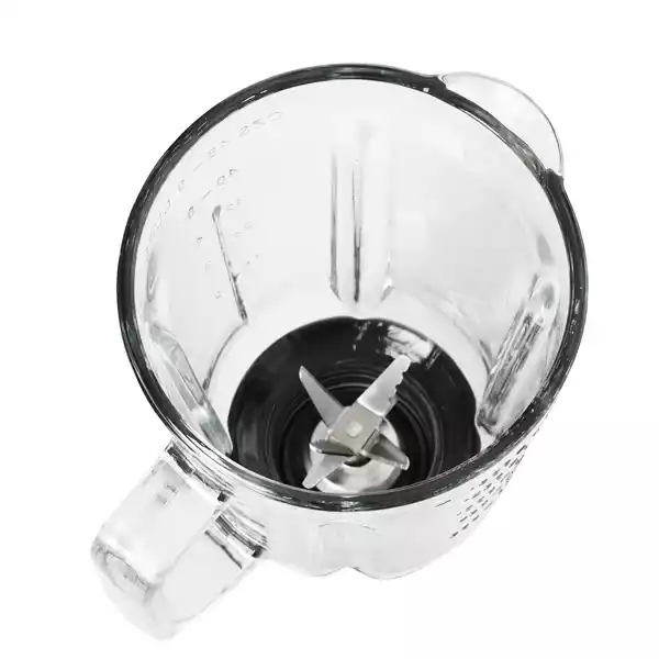 Frullatore Frullo Glass con bicchiere in vetro 600 W nero argento Melchioni