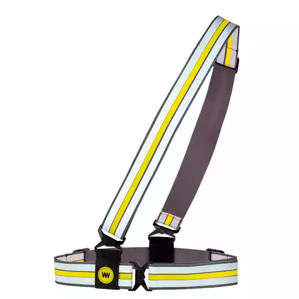 Banda sicurezza alta visibilitA' Cross Wrap regolabile giallo fluo WoWow