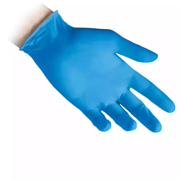 Guanti in nitrile N80 ultrasottili taglia L azzurro Reflexx conf. 100 pezzi
