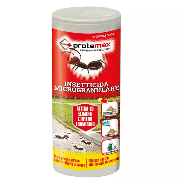 Insetticida microgranulare per formiche e insetti striscianti in barattolo 250gr Protemax