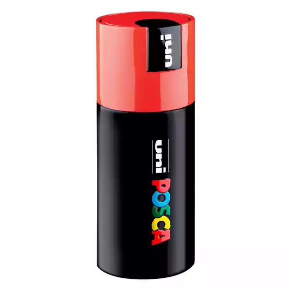 Marcatore Posca Pen PC1 con coperchio rosso punta extra fine 0,7mm colori assortiti Uni Mitsubishi gift box 9 pezzi