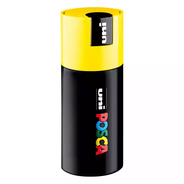 Marcatore Posca Pen PC1 con coperchio giallo punta extra fine 0,7mm colori assortiti Uni Mitsubishi gift box 9 pezzi