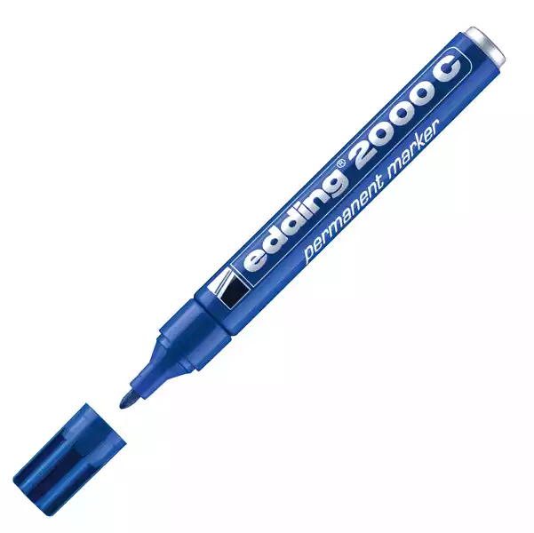Marcatore permanente Edding 2000c punta tonda 1,5 3,0mm blu Edding