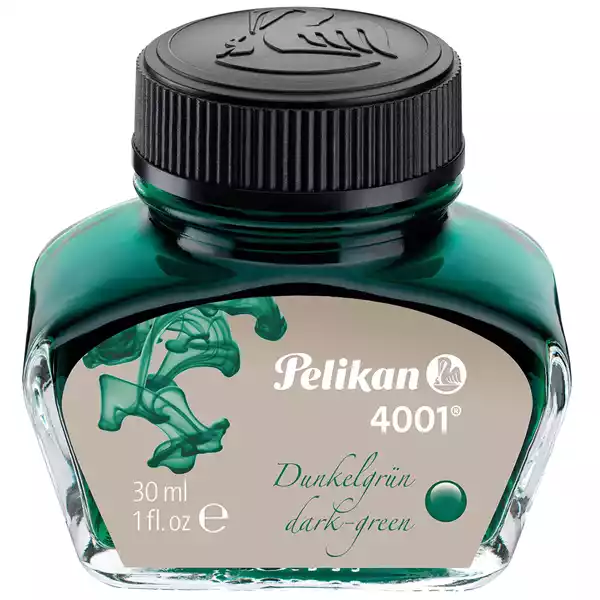 Inchiostro stilografico 4001 30ml verde scuro Pelikan