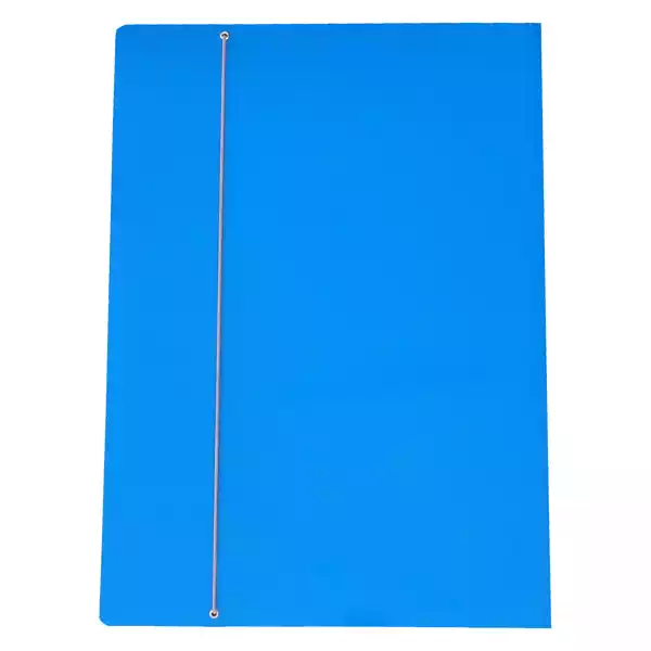 Cartellina con elastico cartone plastificato 35x50cm azzurro Cartotecnica del Garda