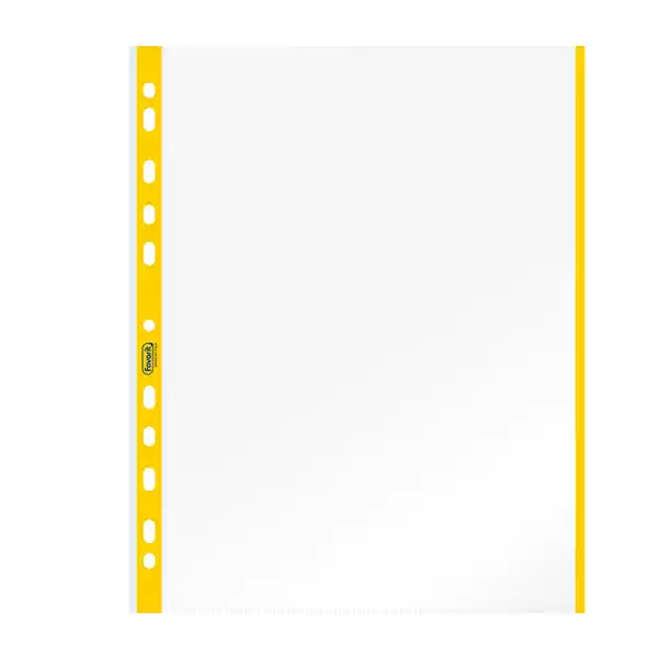 Buste forate con banda colorata Linear buccia 21x29,7cm giallo Favorit conf. 10 pezzi