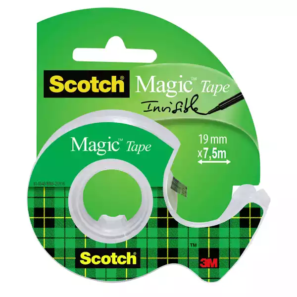 Nastro adesivo Magic 810 con chiocciola permanente 1,9cmx7,5 m trasparente Scotch