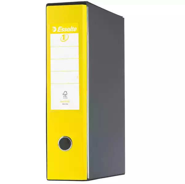 Registratore Eurofile G53 dorso 8cm commerciale 23x30cm giallo Esselte