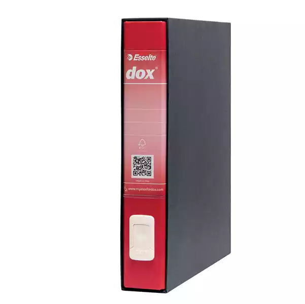 Registratore Dox 4 dorso 5cm commerciale 23x29,7cm rosso Esselte