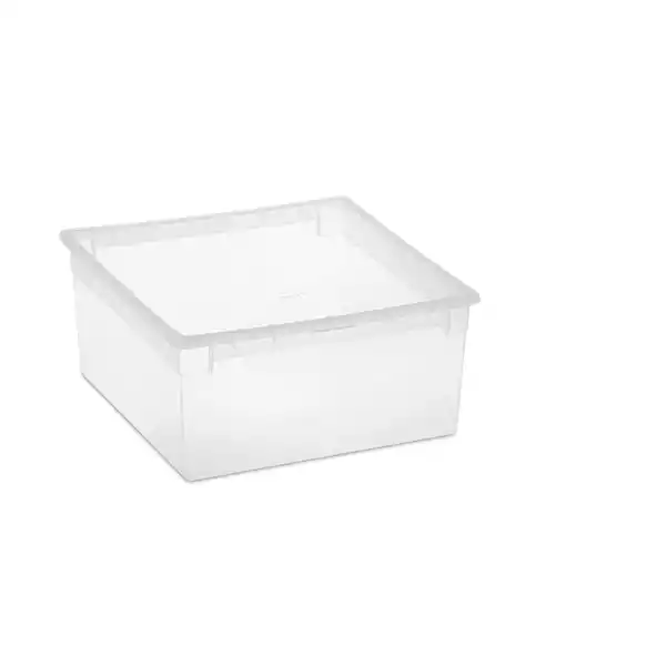 Contenitore multiuso Light Box L 37,8x39,6x18,5cm 23 L plastica trasparente Terry