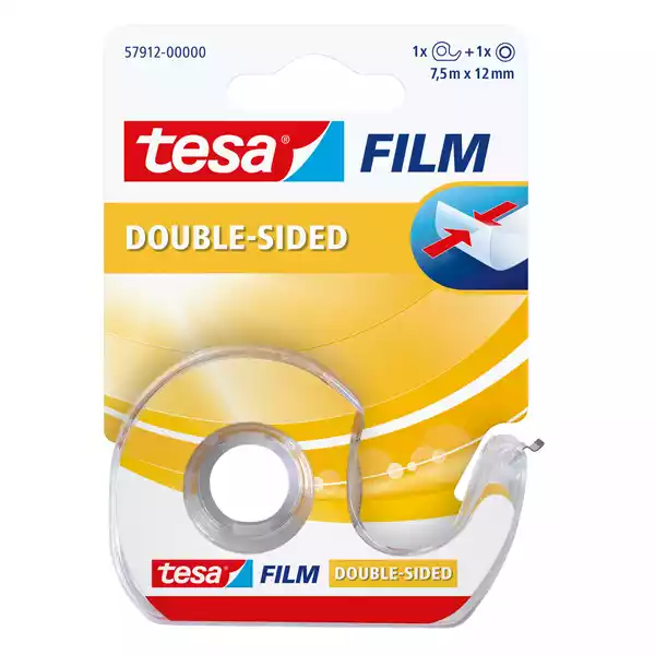 Nastro biadesivo Tesa Film in chiocciola 1,2cmx7,5 m trasparente Tesa