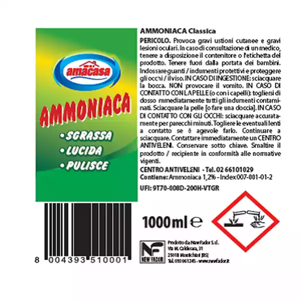 Ammoniaca classica 1 L Amacasa
