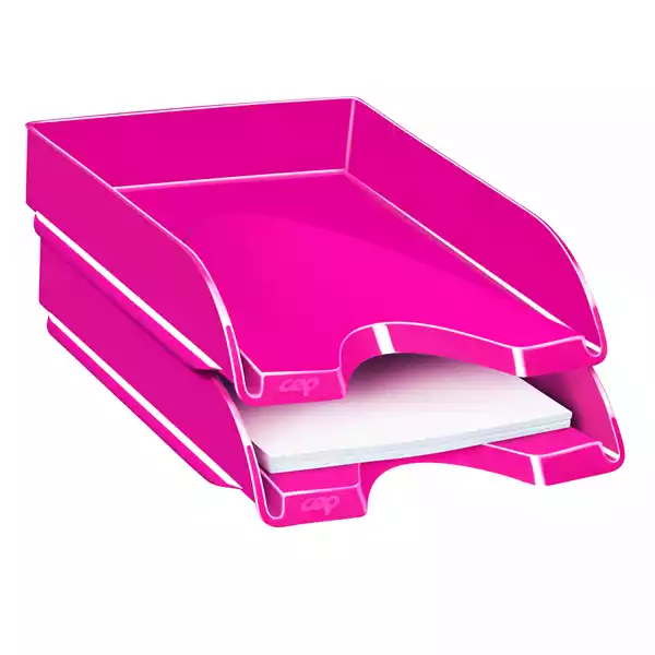 Vaschetta portacorrispondenza CepPro Gloss 34,8x25,7x6,6cm rosa pepsi Cep