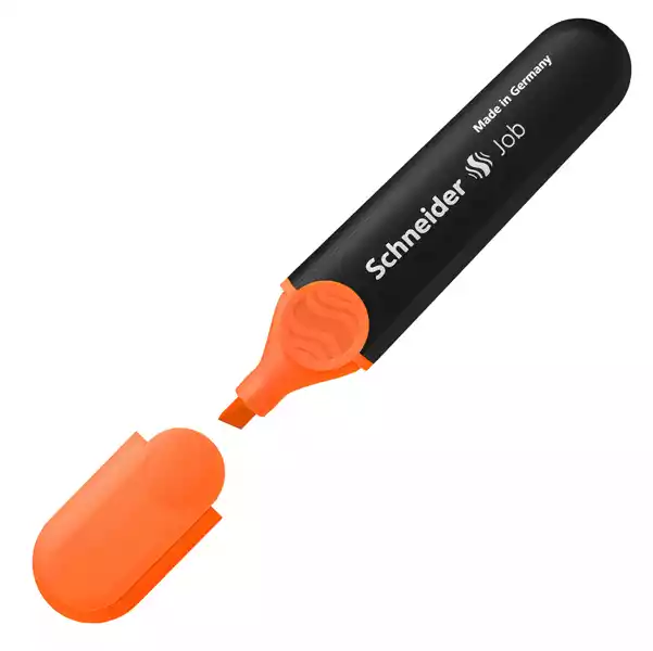 Evidenziatore Job punta a scalpello tratto da 1,0 5,0mm colore arancio Schneider