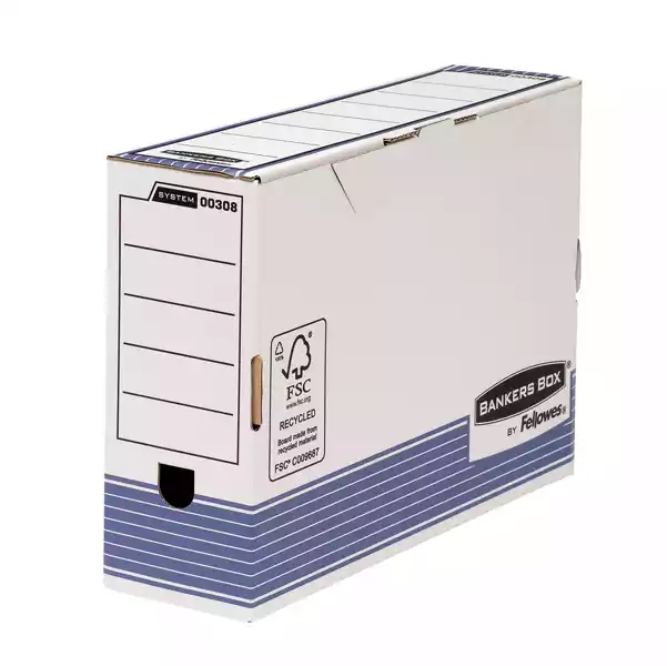 Scatola archivio Bankers Box System formato legale 36x25,5cm dorso 10cm Fellowes