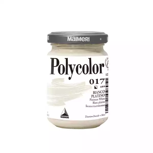Colore vinilico Polycolor 140ml bianco platino Maimeri