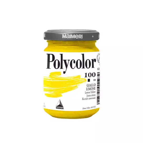 Colore vinilico Polycolor 140ml giallo limone Maimeri
