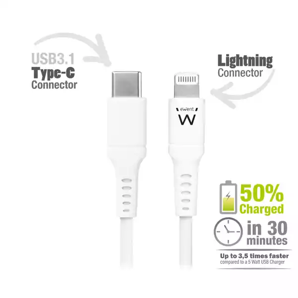 Cavo lightning USB TYPE C per smartphone e tablet 1 mt Eminent