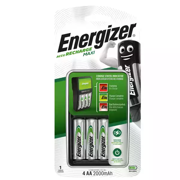 Caricabatteria Power Plus Maxi 4AA Energizer
