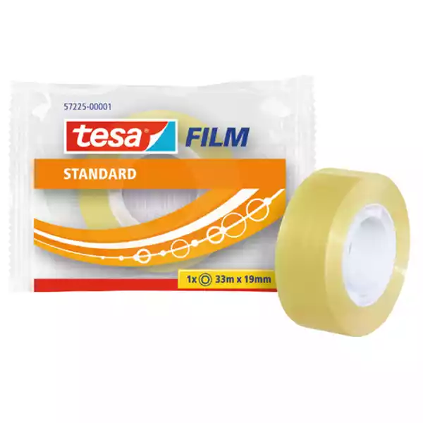 Nastro adesivo Tesafilm confezionato singolarmente 33 mx1,9cm trasparente Tesa
