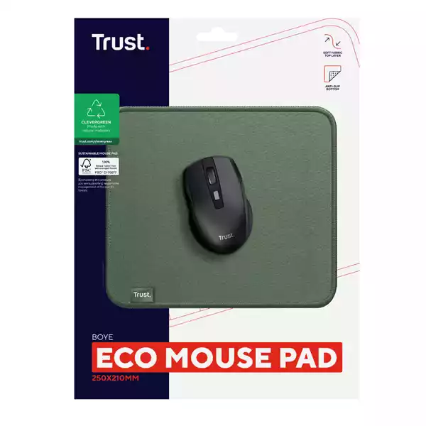 Tappetino Boye per mouse verde Trust