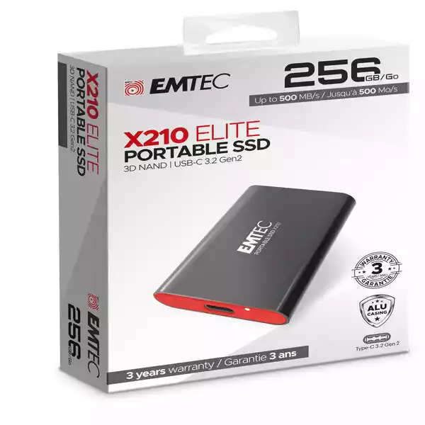 Emtec X210 External 256GB ECSSD256GX210