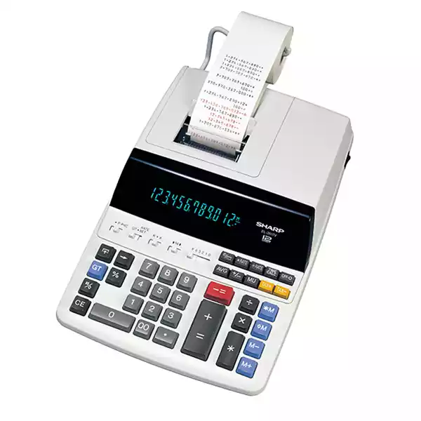 Calcolatrice scrivente 12 cifre 2 colori di stampa Sharp