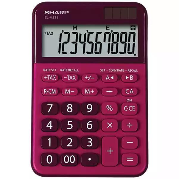 Sharp Calcolatrice da tavolo EL M335 10 cifre Rosso ELM335 BRD