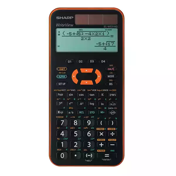 Sharp Calcolatrice Scientifica EL W531XG Arancione ELW531XGYR