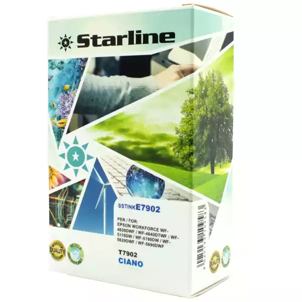 Starline Cartuccia ink per Epson Ciano T7902 79XL C13T79024010 19ml