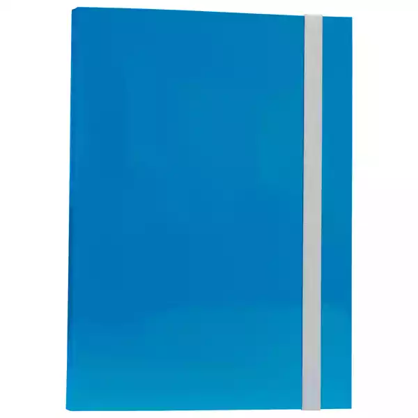 Cartella progetto con elastico dorso 3cm azzurro Starline