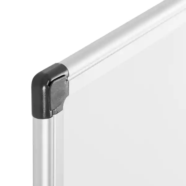 Lavagna magnetica 100x150cm superficie in acciao laccato cornice in alluminio bianco Starline