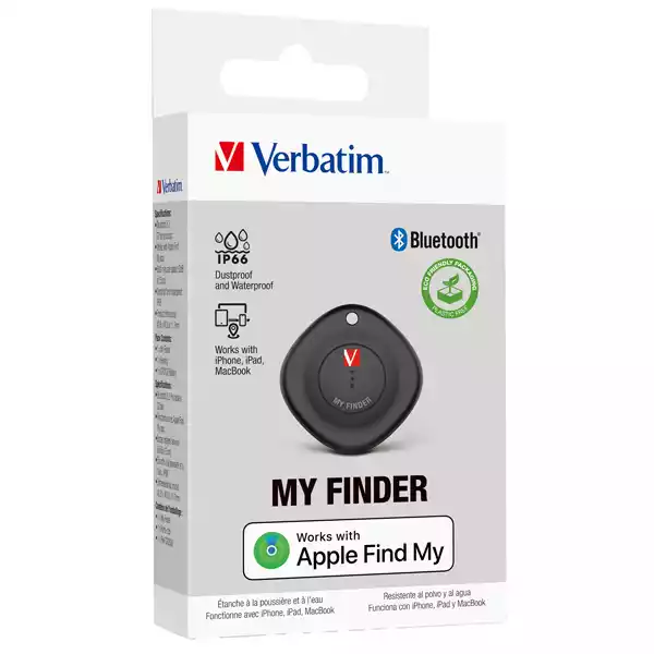 My Finder Nero Bluetooth Tracker Confezione singola Verbatim 32130