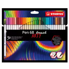 Pennarello Pen 68 Brush Arty Line 568 30 colori assortiti  astuccio...