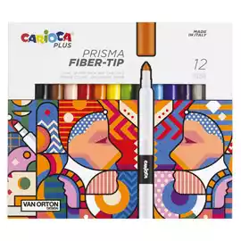 Pennarello Prisma punta 3,7mm colori assortiti  Plus conf. 12 pezzi
