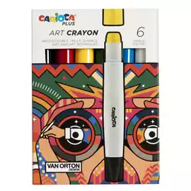 Pastello a cera Art Crayon D 10mmx138mm colori assortiti  Plus conf....
