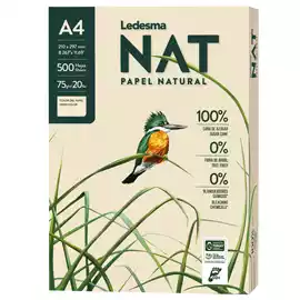 Carta da fotocopie ecologica  NAT A4 75gr colore naturale conf. 500...