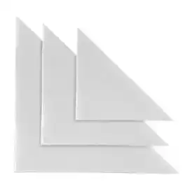 Busta autoadesiva TR 10 triangolare PVC 10x10cm trasparente   conf....