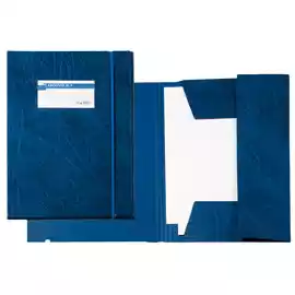 Cartellina 3 lembi Archivio 3L F con elastico colpan 25x35cm blu  