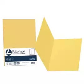 Cartelline semplici Luce 200gr 25x34cm giallo sole  conf. 50 pezzi