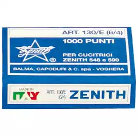Punti Zenith 130 E S100 6 4 acciaio naturale metallo Zenith conf. 1000 punti