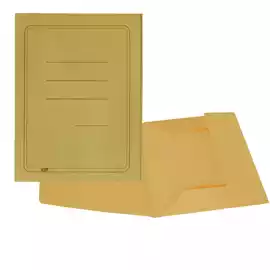 Cartelline 3 lembi con stampa cartoncino Manilla 200gr 25x33cm giallo...