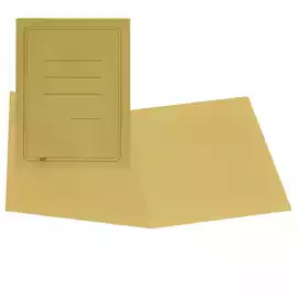 Cartelline semplici con stampa cartoncino Manilla 145gr 25x34cm giallo Cartotecnica del Garda conf....