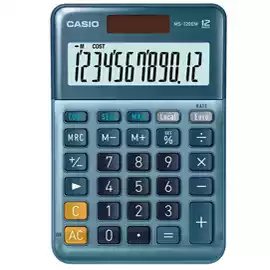 Calcolatrice da tavolo MS 120EM 12 cifre blu 
